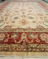 9'x12.7' 100% Wool - hand Knotted- Mahal Design