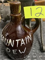 mountain dew jug small ceramic