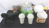 Collection de céramique; golf, glace, panthère & +