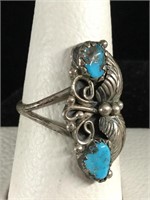 Sterling Indian ring sz 6