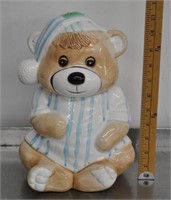 Bear in pajamas cookie jar
