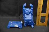 BLUE BUDDHA STATUE NOTE CONDITION