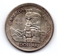 1958 Canada $1 Silver Dollar