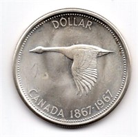 1967 Canada $1 Silver Dollar