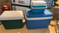 3pc Coolers Assorted Sizes Thermos And Rubbermaid