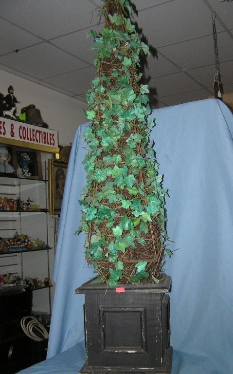 Large potted Christmas tree