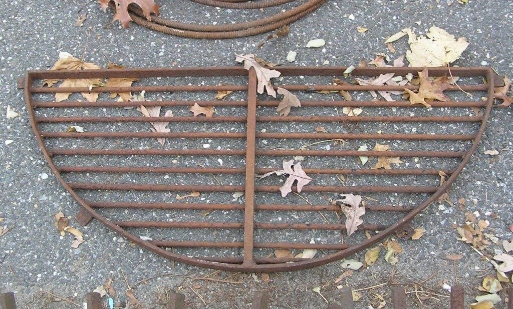 Cast iron window grate