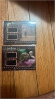 2 Cards Lot of Harry Potter Authentic Cinema Film