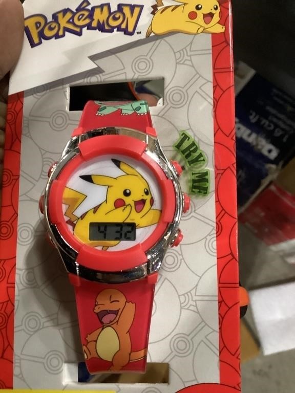 Accutime Kids Pokemon Pikachu Digital LCD Quartz