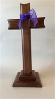 Handcrafted oak cross
