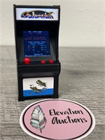 Small working Galaxian arcade game keychain