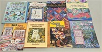 Lot of 8 Cross Stitch & Quilting Books