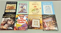 Lot of 8 Cross Stitch & Quilting Books