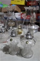 PAIR OF OIL LAMPS