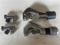 Variety sized tube pipe cutters
