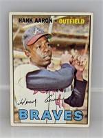 1967 Topps #250 Hank Aaron HOF 1982 Atlanta Braves