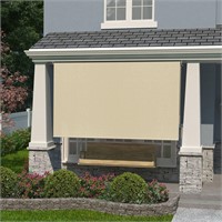 8'x6' Outdoor Roller Shade, Wand Operated