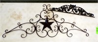(2) WROUGHT IRON DECORATIVE PIECES, 8" X 30" AND..
