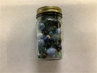 Ball Jar Pint of Marbles