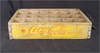 Yellow Wood Coca Cola Crate