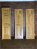 3 wood doors