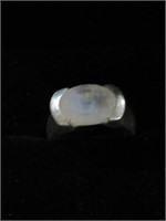 STERLING 925 LARGE MOONSTONE RING