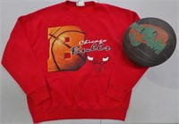 1990s Chicago Bulls Sweater & Space Jam Basketball