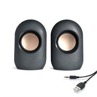 onn. Stereo Speaker with Volume Controls  3.6 ft 3