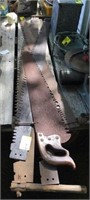 Lot of 5 vintage saws. Four of the saws are two