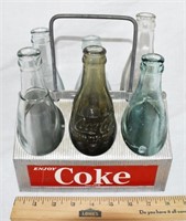 VINTAGE COCA-COLA ALUMINUM 6 PACK CARRIER W/