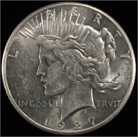 1927 PEACE DOLLAR BU