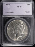 1927-D PEACE DOLLAR SEGS CH BU