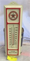 Texaco Clean Restrooms Metal Thermometer 13"