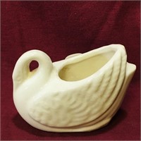 Small Ceramic Swan Planter (Vintage)