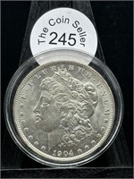 1904 O Morgan Silver Dollar UNC