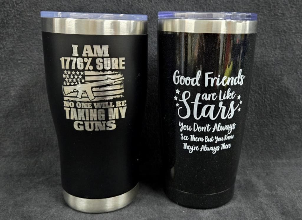 (2) NWOT 20oz Insulated Tumblers