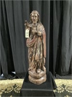 Large stunning hand carved sculpture of Jesus