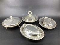 Beautiful assortment of antique silver plated