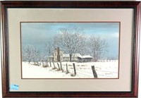 COUNTRY HOME IN WINTER BY ROBERT TINO