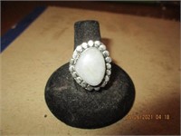 Moonstone Marked 925 Size 7 Ring (10.27g)