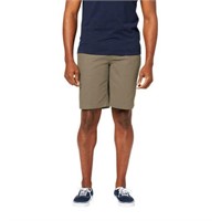 Dockers Men's 36 Flat Front Short, Brown 36