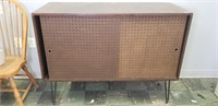 MIDCENTURY STEREO RECORD CABINET