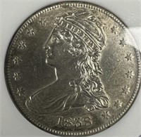 1838 Half Dollar 50 C cent piece, MS 63, ungraded
