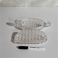 Serving glass dishes