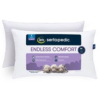 Sertapedic Endless Comfort Pillow, King 2/Pack