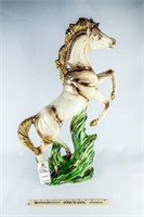 27" Porcelain Wild Stallion Statue