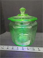 Depression Uranium Green Princess Cookie Jar