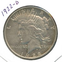 1922-D Peace Silver Dollar