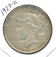 1923-D Peace Silver Dollar