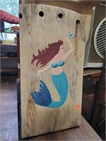Handpainted  Mermaid Chair Wood Section